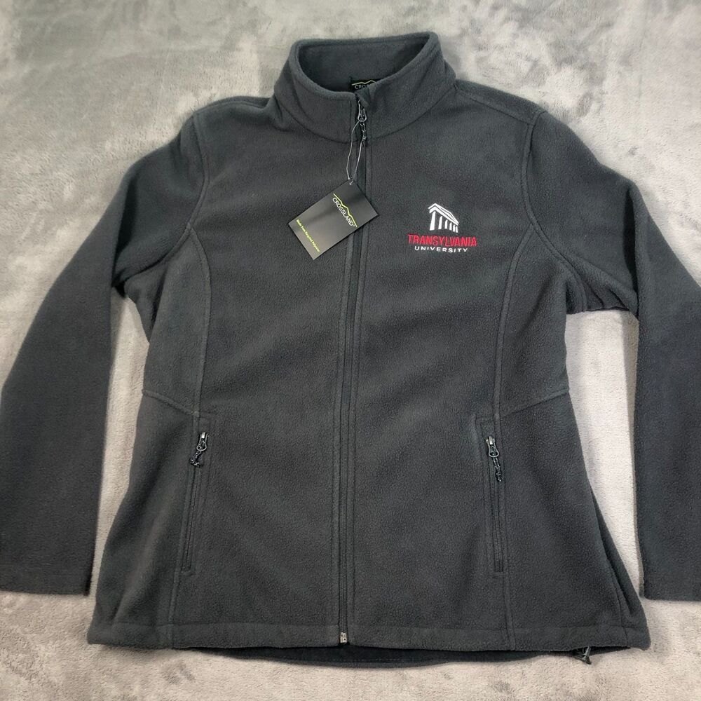 Transylvania University Sweatshirt Womens 2XL Gray Full Zip Transy Crossland NEW